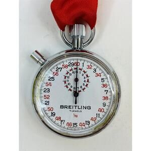 Vintage Breitling Made in Swiss 1/10 Stop Watch Tested WORKS analog stopwatch